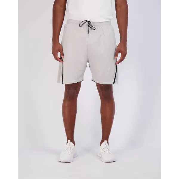 Real Essentials 4 Pack Mens 7quot Athletic Running Quick Dry Mesh Shorts with Zipper Pockets Available in Big ampamp TallSet 7