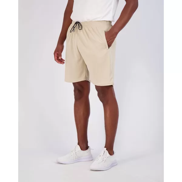 Real Essentials 4 Pack Mens 7quot Athletic Running Quick Dry Mesh Shorts with Zipper Pockets Available in Big ampamp TallSet 9