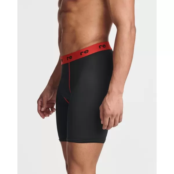 Real Essentials 5 Pack Mens Compression Shorts  Quick Dry Performance Active Underwear Available in Big ampamp TallSet B