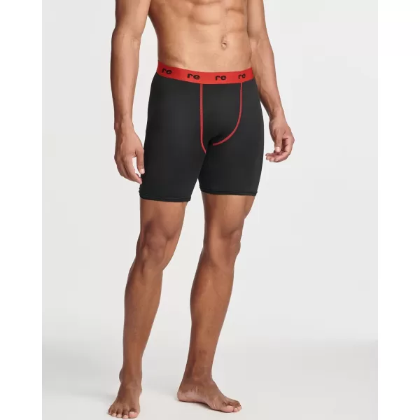 Real Essentials 5 Pack Mens Compression Shorts  Quick Dry Performance Active Underwear Available in Big ampamp TallSet B