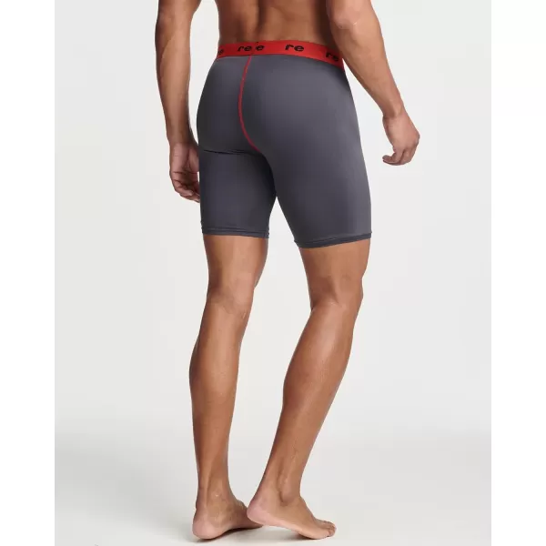 Real Essentials 5 Pack Mens Compression Shorts  Quick Dry Performance Active Underwear Available in Big ampamp TallSet C