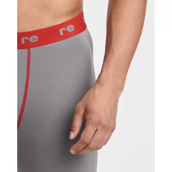 Real Essentials 5 Pack Mens Compression Shorts  Quick Dry Performance Active Underwear Available in Big ampamp TallSet D