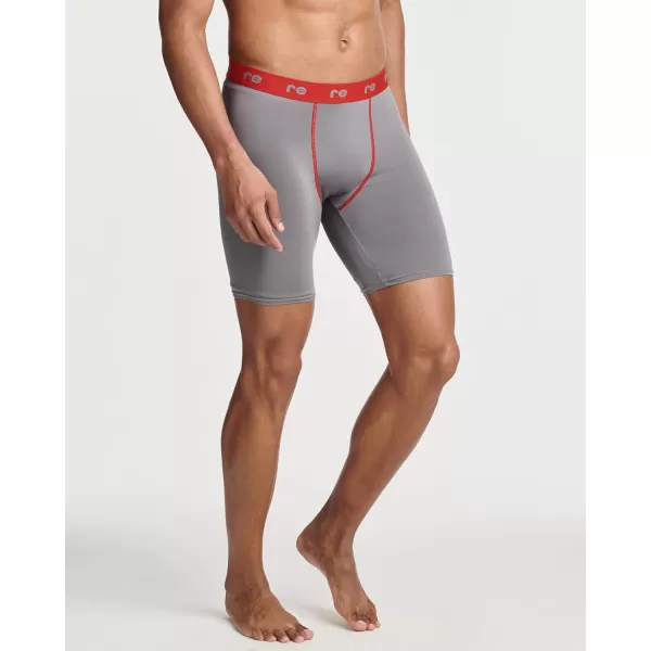 Real Essentials 5 Pack Mens Compression Shorts  Quick Dry Performance Active Underwear Available in Big ampamp TallSet D
