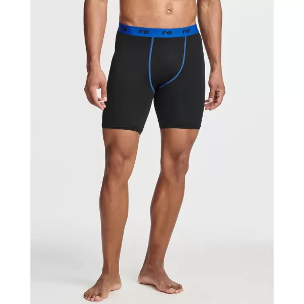 Real Essentials 5 Pack Mens Compression Shorts  Quick Dry Performance Active Underwear Available in Big ampamp TallSet E