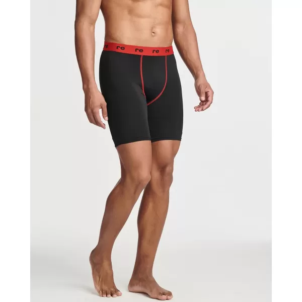 Real Essentials 5 Pack Mens Compression Shorts  Quick Dry Performance Active Underwear Available in Big ampamp TallSet F