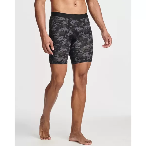 Real Essentials 5 Pack Mens Compression Shorts  Quick Dry Performance Active Underwear Available in Big ampamp TallSet H