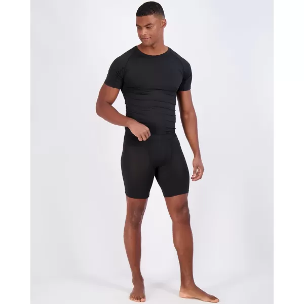 Real Essentials 5 Pack Mens Compression Shorts  Quick Dry Performance Active Underwear Available in Big ampamp TallSet K