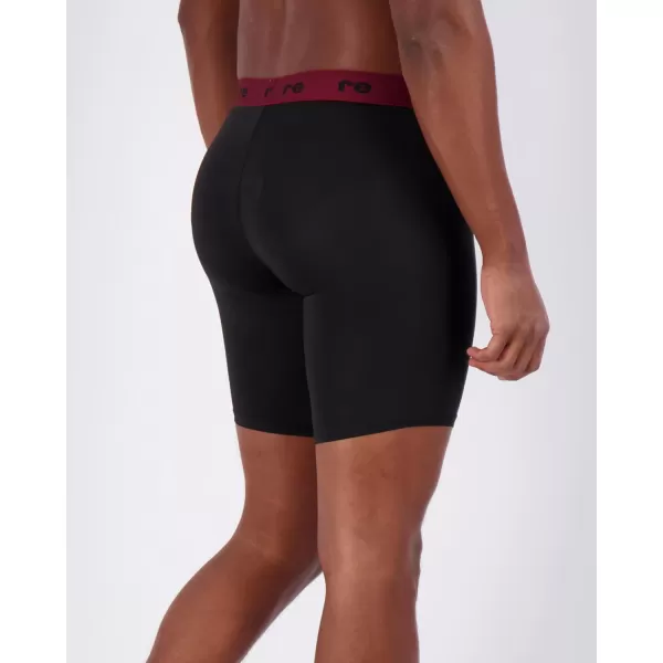 Real Essentials 5 Pack Mens Compression Shorts  Quick Dry Performance Active Underwear Available in Big ampamp TallSet L