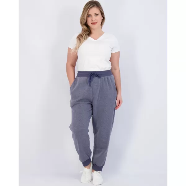 imageReal Essentials 3 Pack Womens UltraSoft ampamp Warm Fleece Joggers Available in Plus SizeSet 2