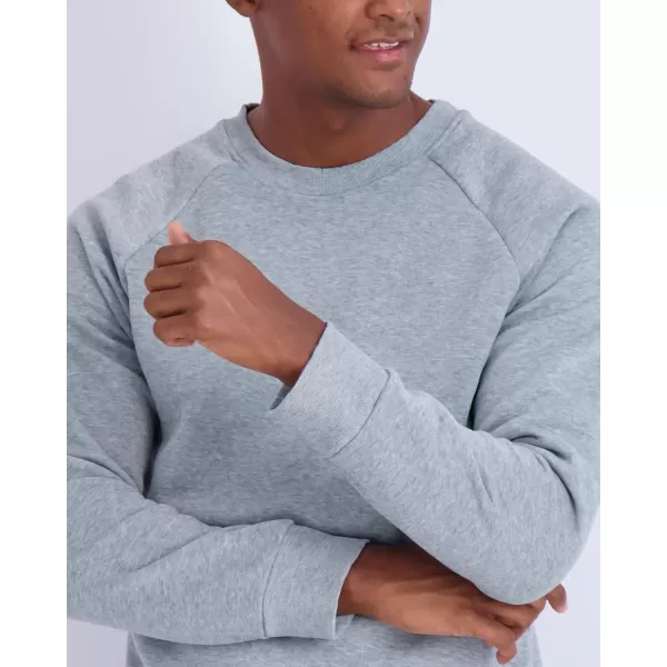 imageReal Essentials 3 Pack Mens Soft Plush Fleece Crewneck Sweatshirt  Athletic Pullover Sweater Available In Big ampamp TallSet 6