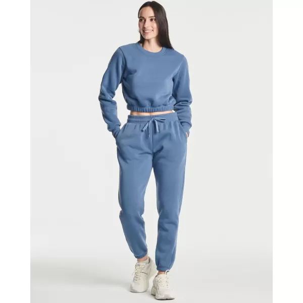 imageReal Essentials 3 Pack Womens Fleece Jogger Sweatpants Available in Plus SizeSet 4