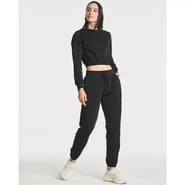 imageReal Essentials 3 Pack Womens Fleece Jogger Sweatpants Available in Plus SizeSet 5