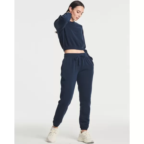 imageReal Essentials 3 Pack Womens Fleece Jogger Sweatpants Available in Plus SizeSet 8