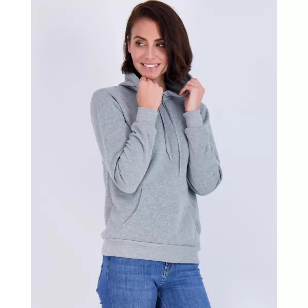 imageReal Essentials 3 Pack Womens Fleece LongSleeve Pullover Hoodie Active Sweatshirt Kangaroo Pocket  Available In PlusSet 3