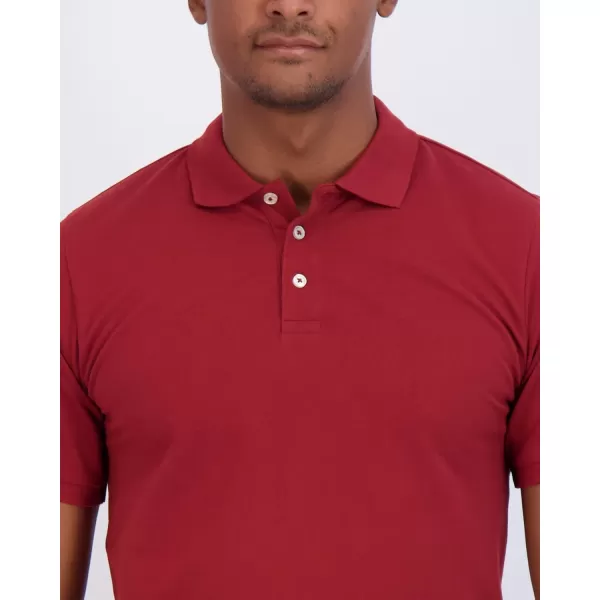 imageReal Essentials 3 ampamp 4 Pack Mens Cotton Pique Short Sleeve Polo Shirt  Performance Polo Available in Big ampamp TallSet 10