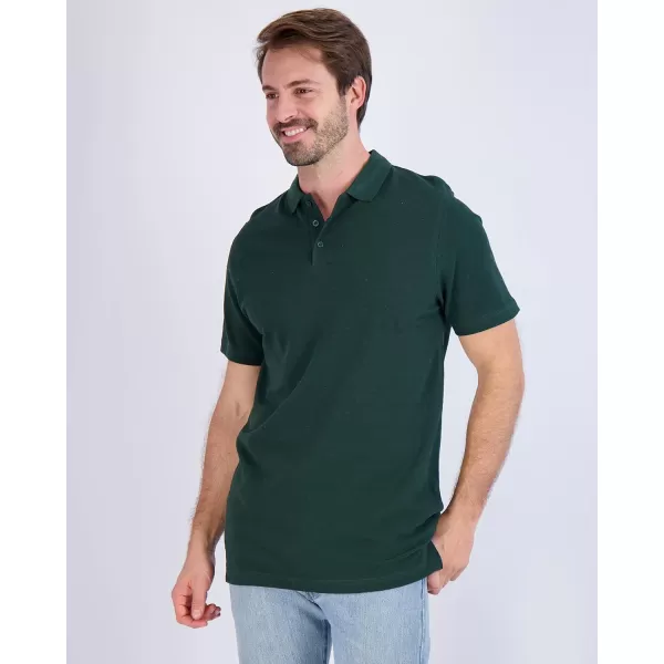 imageReal Essentials 3 ampamp 4 Pack Mens Cotton Pique Short Sleeve Polo Shirt  Performance Polo Available in Big ampamp TallSet a