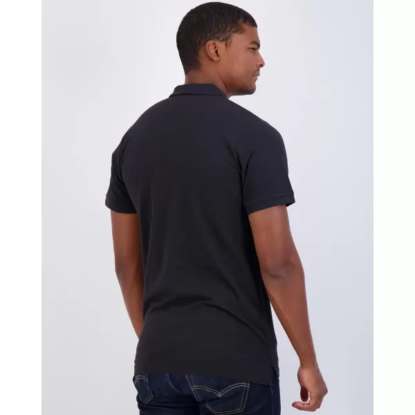 imageReal Essentials 3 ampamp 4 Pack Mens Cotton Pique Short Sleeve Polo Shirt  Performance Polo Available in Big ampamp TallSet a