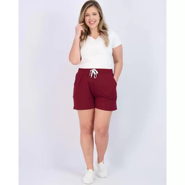 imageReal Essentials 3 Pack Athletic Lounge Shorts for Women  Casual Sweat Shorts with Pockets Available in Plus SizeSet 7