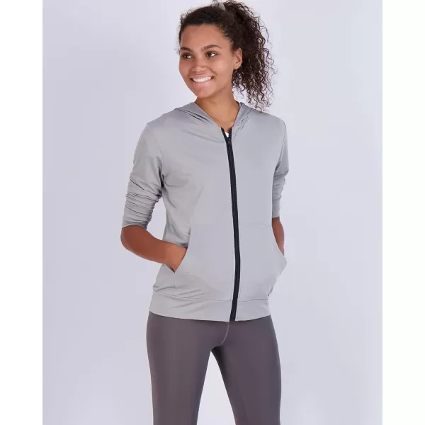 imageReal Essentials 3 Pack Womens DryFit Long Sleeve Quarter Zip ampamp Full Zip Up Hoodie Workout Jacket Available in PlusSet 5