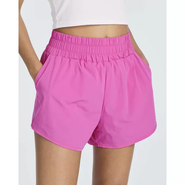 imageReal Essentials 4 Pack Womens 25 High Waisted Running Shorts with Liner  Quick Dry Dry Fit Gym WorkoutSet 6