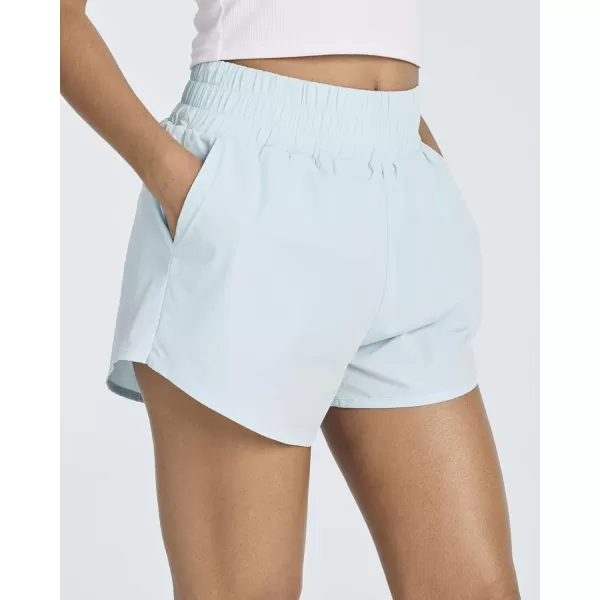 imageReal Essentials 4 Pack Womens 25 High Waisted Running Shorts with Liner  Quick Dry Dry Fit Gym WorkoutSet 7