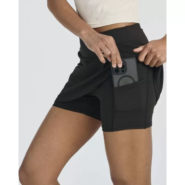 imageReal Essentials 4 Pack Womens Active Skort Lightweight Comfy ampamp Breathable Tennis Golf Skirt Available in Plus SizeSet 2