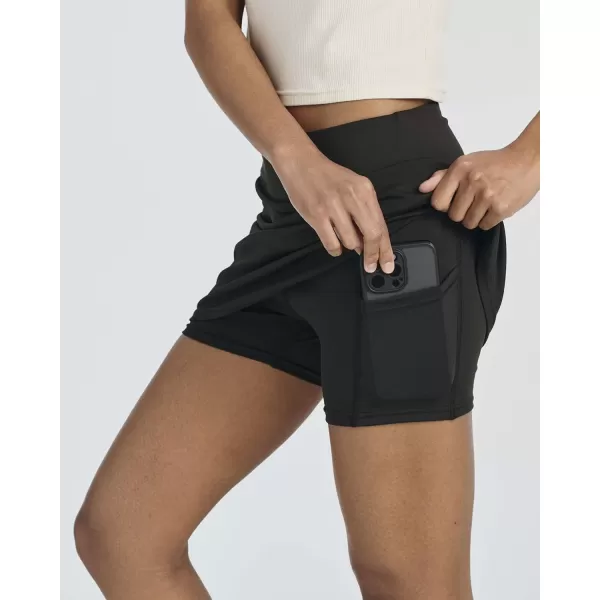imageReal Essentials 4 Pack Womens Active Skort Lightweight Comfy ampamp Breathable Tennis Golf Skirt Available in Plus SizeSet 5