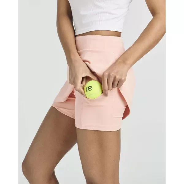 imageReal Essentials 4 Pack Womens Active Skort Lightweight Comfy ampamp Breathable Tennis Golf Skirt Available in Plus SizeSet 8
