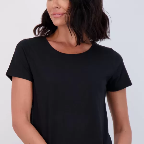 imageReal Essentials 4 Pack Womens ClassicFit Cotton ShortSleeve Scoop Crew Neck TShirt Available in Plus SizeSet 2