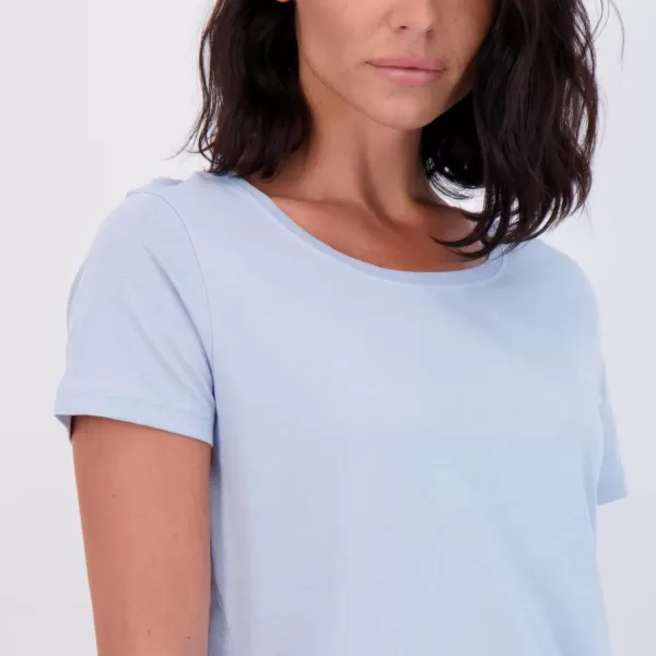 imageReal Essentials 4 Pack Womens ClassicFit Cotton ShortSleeve Scoop Crew Neck TShirt Available in Plus SizeSet 8