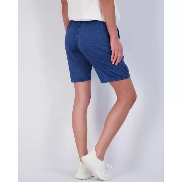imageReal Essentials 4 Pack Womens DryFit Athletic 7quot Bermuda Long High Waisted Running Shorts Available in Plus SizeSet 1