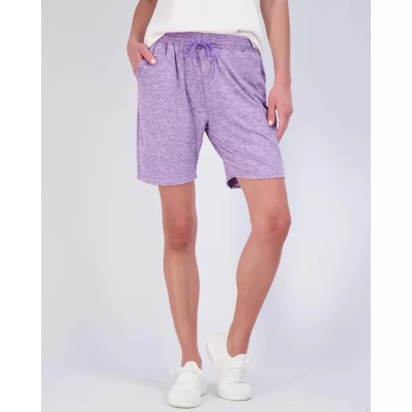 imageReal Essentials 4 Pack Womens DryFit Athletic 7quot Bermuda Long High Waisted Running Shorts Available in Plus SizeSet 2