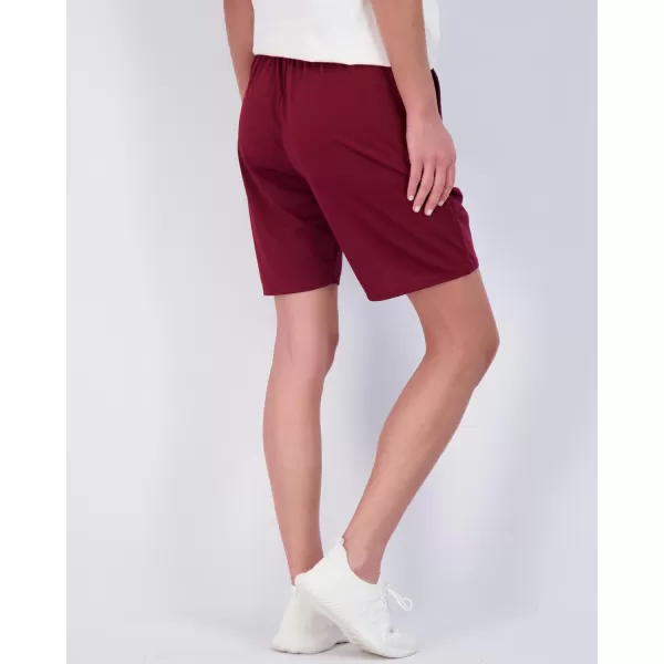 imageReal Essentials 4 Pack Womens DryFit Athletic 7quot Bermuda Long High Waisted Running Shorts Available in Plus SizeSet 7