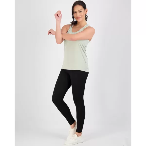 imageReal Essentials 5Pack Womens Racerback Tank Top DryFit Athletic Performance Yoga Activewear Available in Plus SizeSet 13