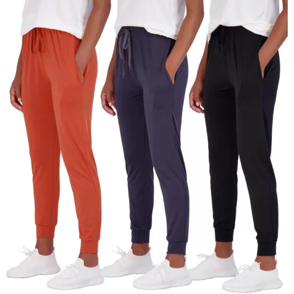 image3 Pack Womens UltraSoft Lounge Joggers Sweatpants Athletic Yoga Pants with Pockets Available in PlusSet 4