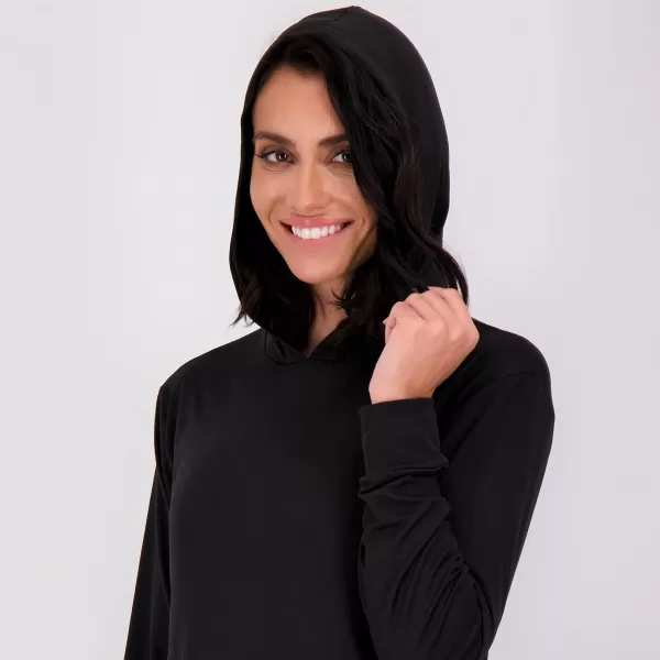 imageReal Essentials 3 Pack Womens Dry Fit LongSleeve Hoodie Pullover Sweatshirt Pocket  Active Lounge Available In PlusSet 2
