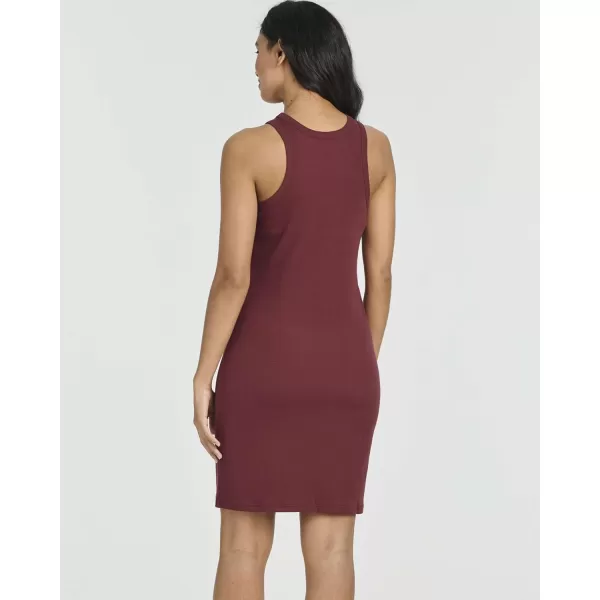 imageReal Essentials 3 Pack Womens Mini Ribbed Jersey Tank Sleeveless High Neck DressSet 6