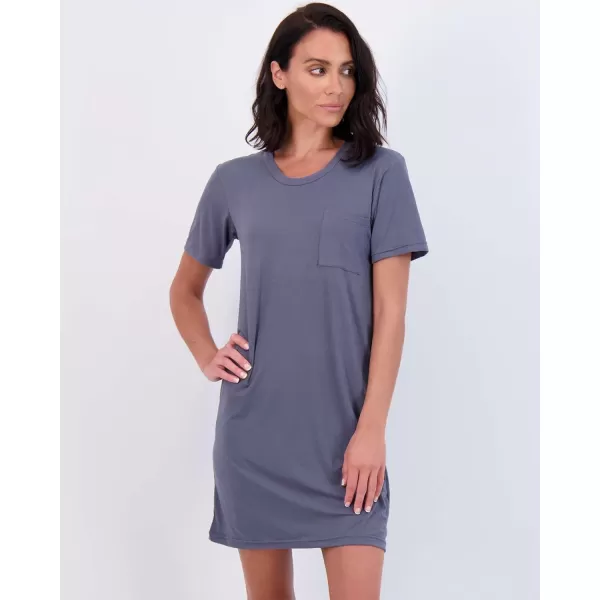 imageReal Essentials 3 Pack Womens Printed Nightshirt Short Sleeve UltraSoft Nightgown Sleep Dress Available In Plus SizeSet a