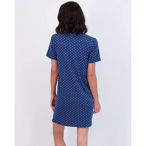 imageReal Essentials 3 Pack Womens Printed Nightshirt Short Sleeve UltraSoft Nightgown Sleep Dress Available In Plus SizeSet a