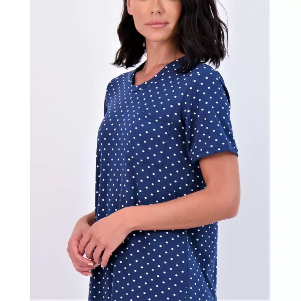 imageReal Essentials 3 Pack Womens Printed Nightshirt Short Sleeve UltraSoft Nightgown Sleep Dress Available In Plus SizeSet a