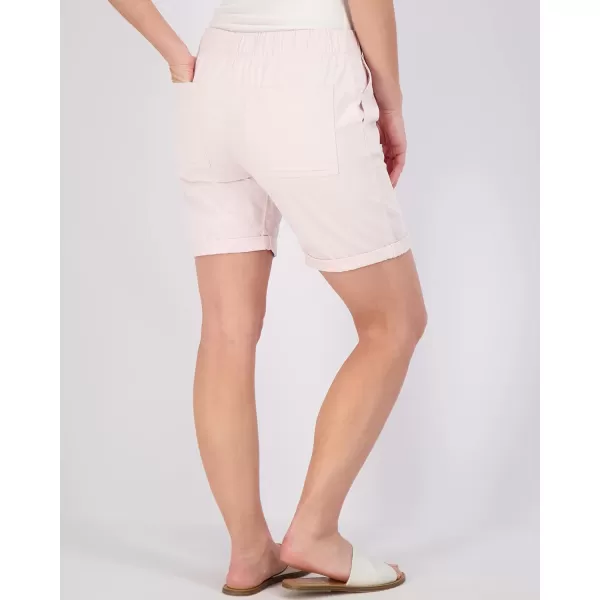 imageReal Essentials 3Pack Womens Bermuda 7quot Twill Shorts  Casual Khaki Long Chino Shorts Drawstring Available in Plus SizeSet 8