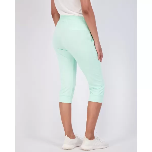 imageReal Essentials 3Pack Womens Capri Joggers Cuffed Athletic Casual Soft Sweatpants with Pockets Available in Plus SizeSet 5