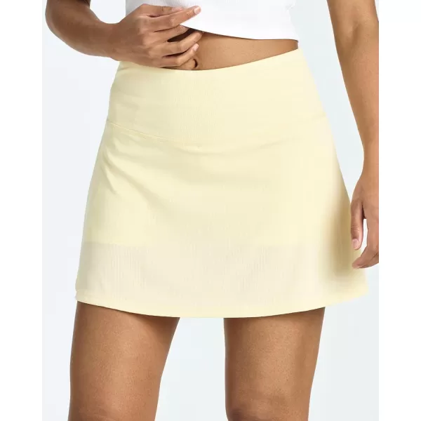 imageReal Essentials 4 Pack Womens Ribbed Active Skort Pockets Skirt Running Tennis Golf Workout Sports Available in PlusSet 5