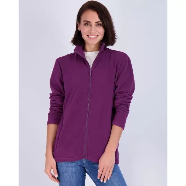 imageReal Essentials 2 Pack Womens ClassicFit LongSleeve FullZip Polar Fleece Soft Jacket Available in Plus Size