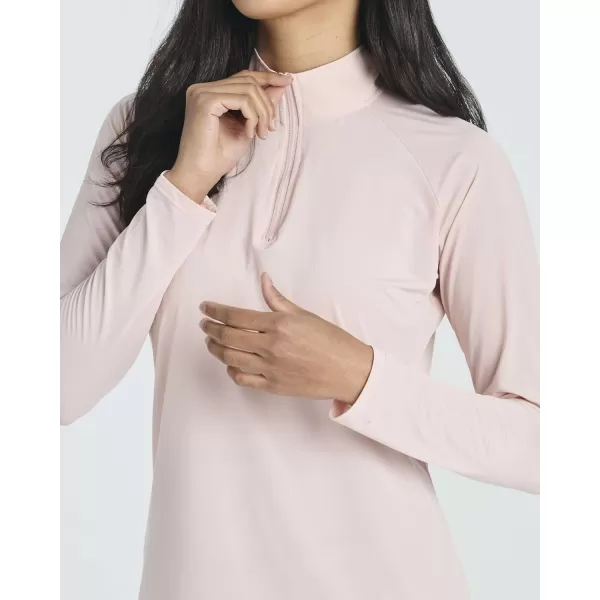 imageReal Essentials 3 Pack Womens 14 Zip Rash Guard Long Sleeve Swim Shirt UPF Sun Protection UV Surf TopsSet 3
