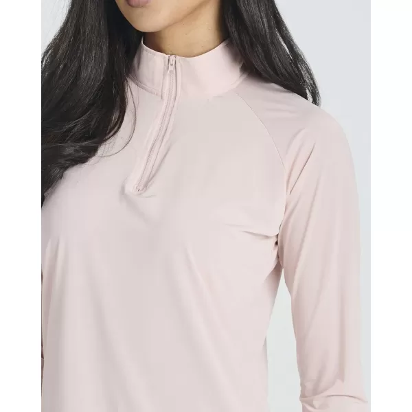 imageReal Essentials 3 Pack Womens 14 Zip Rash Guard Long Sleeve Swim Shirt UPF Sun Protection UV Surf TopsSet 3