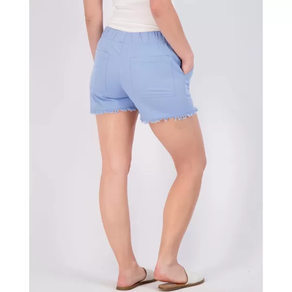 imageReal Essentials 3 Pack Womens Twill Cutoff Casual Khaki 35quot Inseam Shorts  Drawstring Available in Plus SizeSet 1