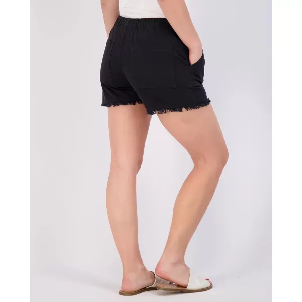 imageReal Essentials 3 Pack Womens Twill Cutoff Casual Khaki 35quot Inseam Shorts  Drawstring Available in Plus SizeSet 2
