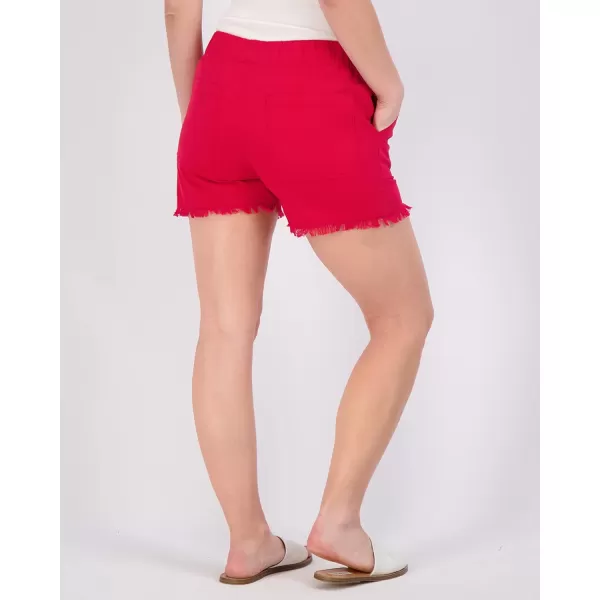 imageReal Essentials 3 Pack Womens Twill Cutoff Casual Khaki 35quot Inseam Shorts  Drawstring Available in Plus SizeSet 3