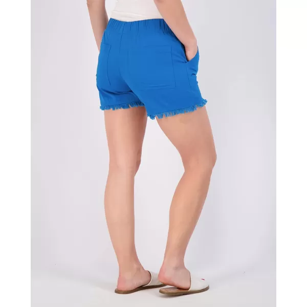 imageReal Essentials 3 Pack Womens Twill Cutoff Casual Khaki 35quot Inseam Shorts  Drawstring Available in Plus SizeSet 5